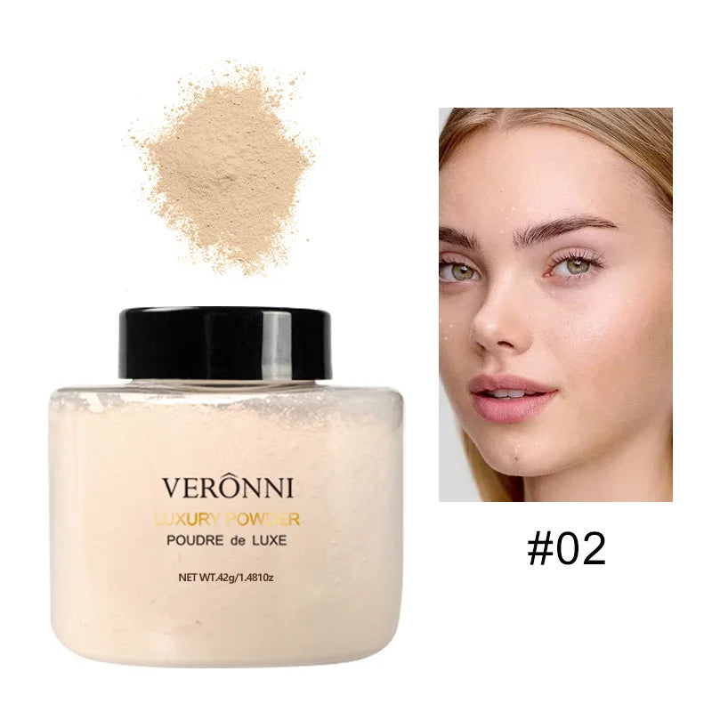 Poudre Libre Banane Réduit Pores et Rides Effet Mat Longue Tenue Maquillage Naturel