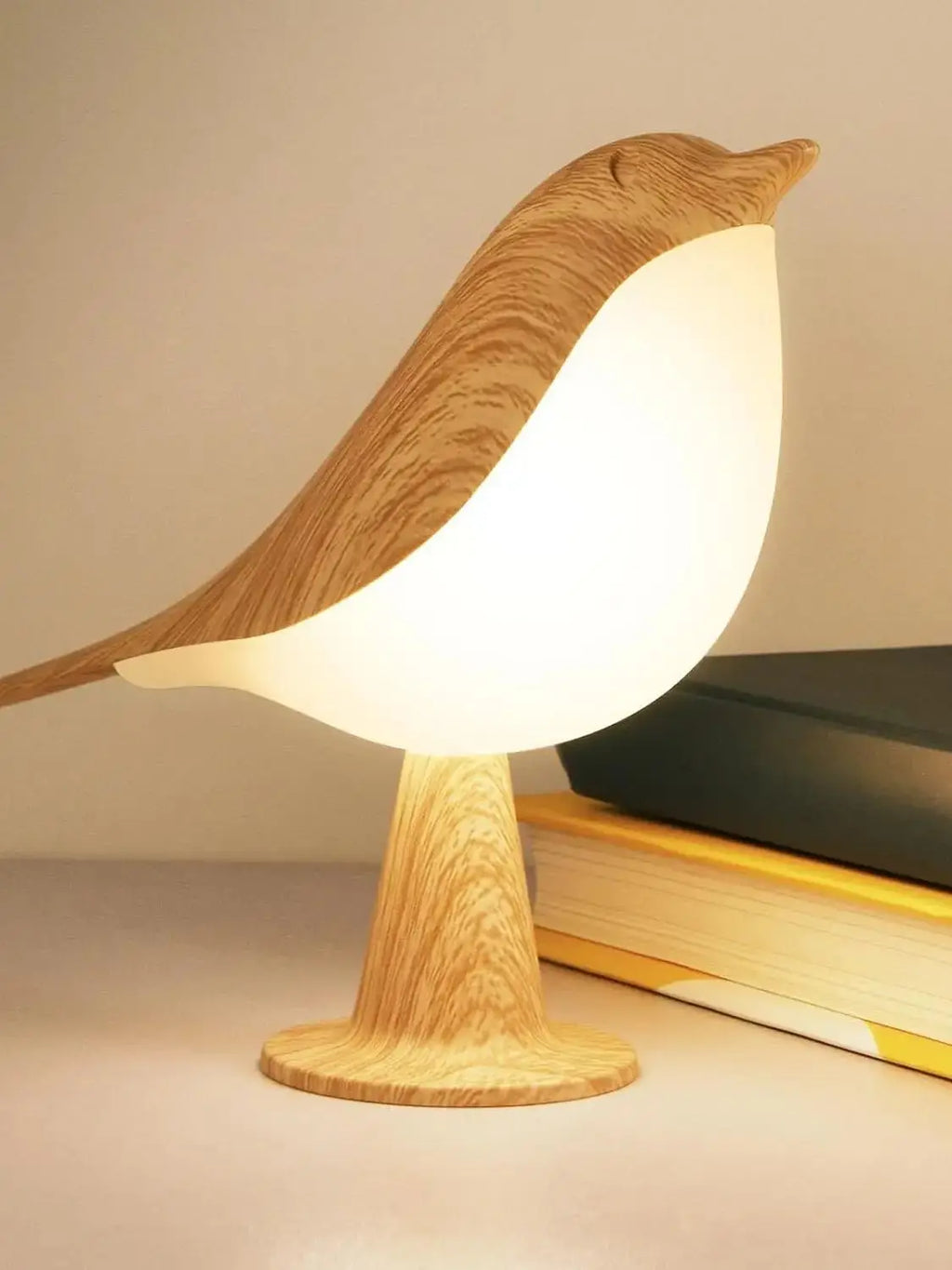 LED Bird Touch Lamp – 3-Level Dimmable Rechargeable Night Light for Home Decor