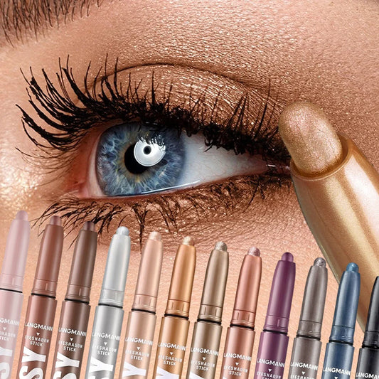 Crayon fard à paupières 12 couleurs, nacré et pailleté, mat et nude, haute pigmentation, waterproof