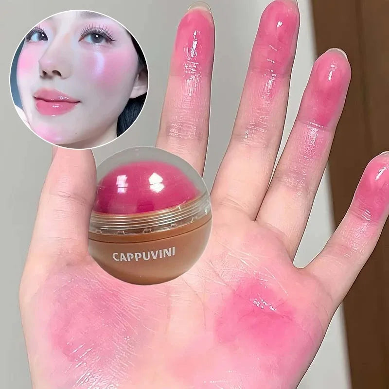 Blush Boule Haute Pigmentation — Teinte Naturelle, Saturation Intense, Éclaircissant et Hydratant, Facile à Appliquer, Crème Blush Soie pour Contour et Maquillage