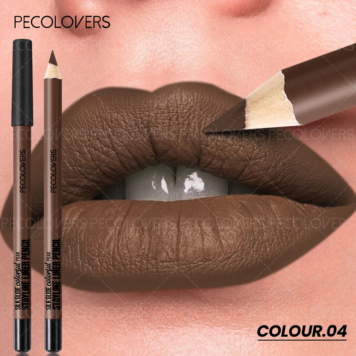 1 Pièce Crayon à Lèvres Mat – Glisse Facile, Longue Tenue, Plusieurs Couleurs, Idéal pour Usage Quotidien