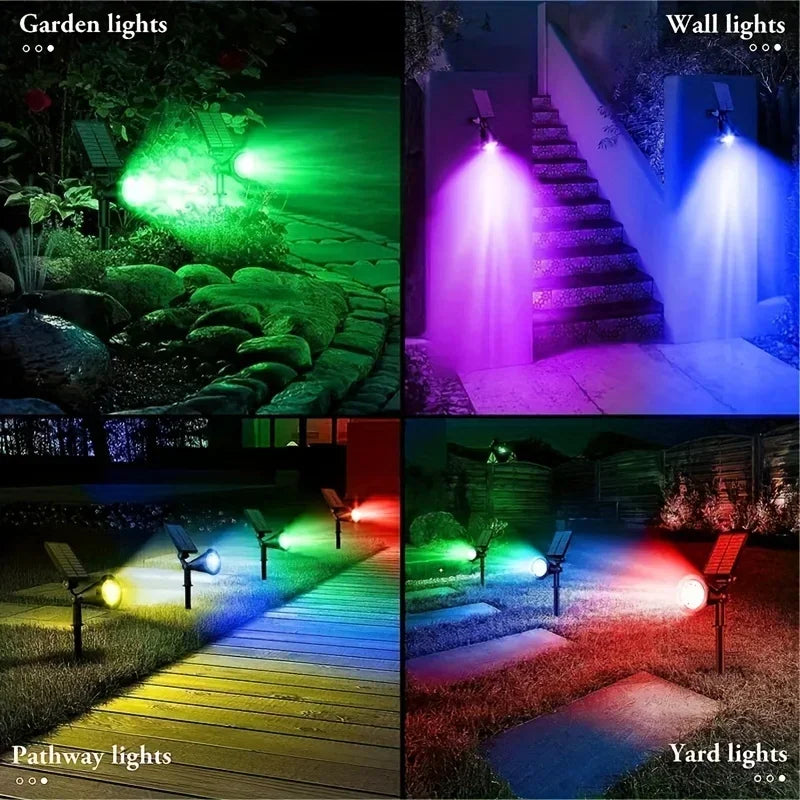 9 LED Solar Spotlight – Adjustable Outdoor Garden Light