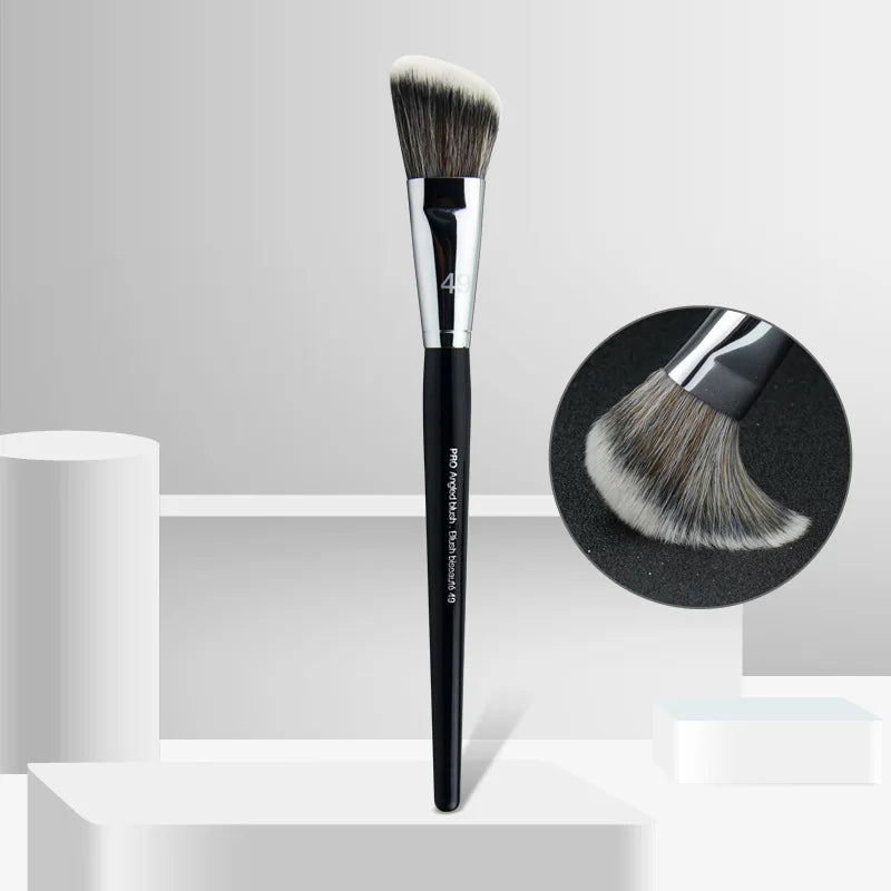 Pinceau de fond de teint professionnel  tête de balai fond de teint liquide ombre correcteur pinceaux femmes visage Base maquillage outils de beauté