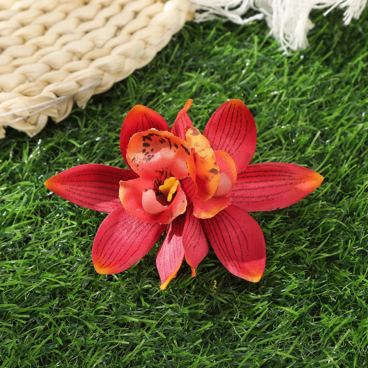 « Barrettes Femme – Fleurs Orchidée, Style Bohème »