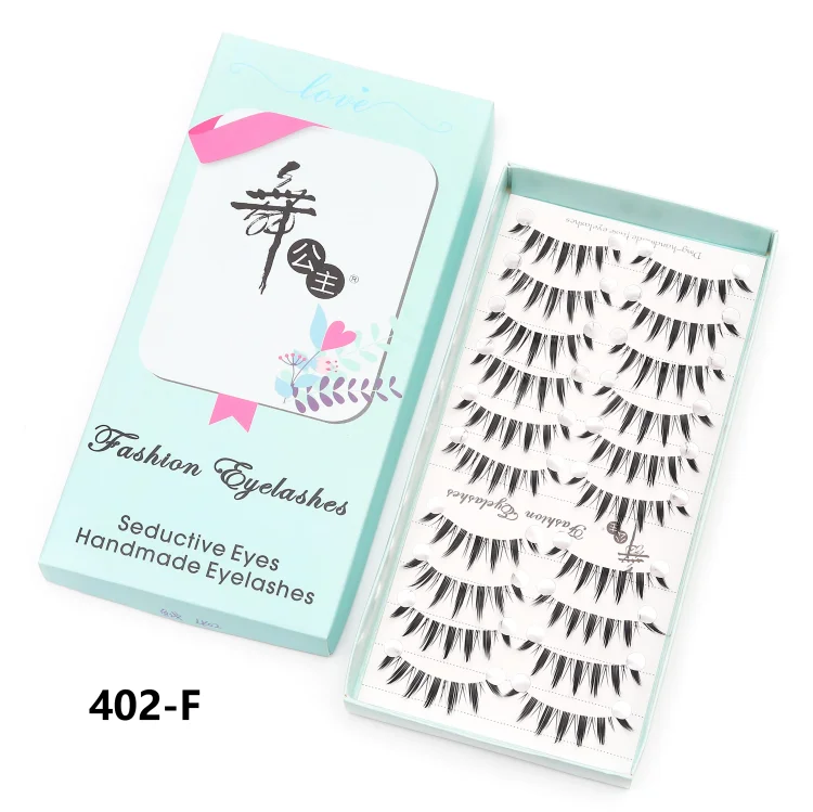 10 paires de cils naturels – Cils manga en bande complète, maquillage – Vente en gros, dropshipping, extensions de cils, faux cils style anime