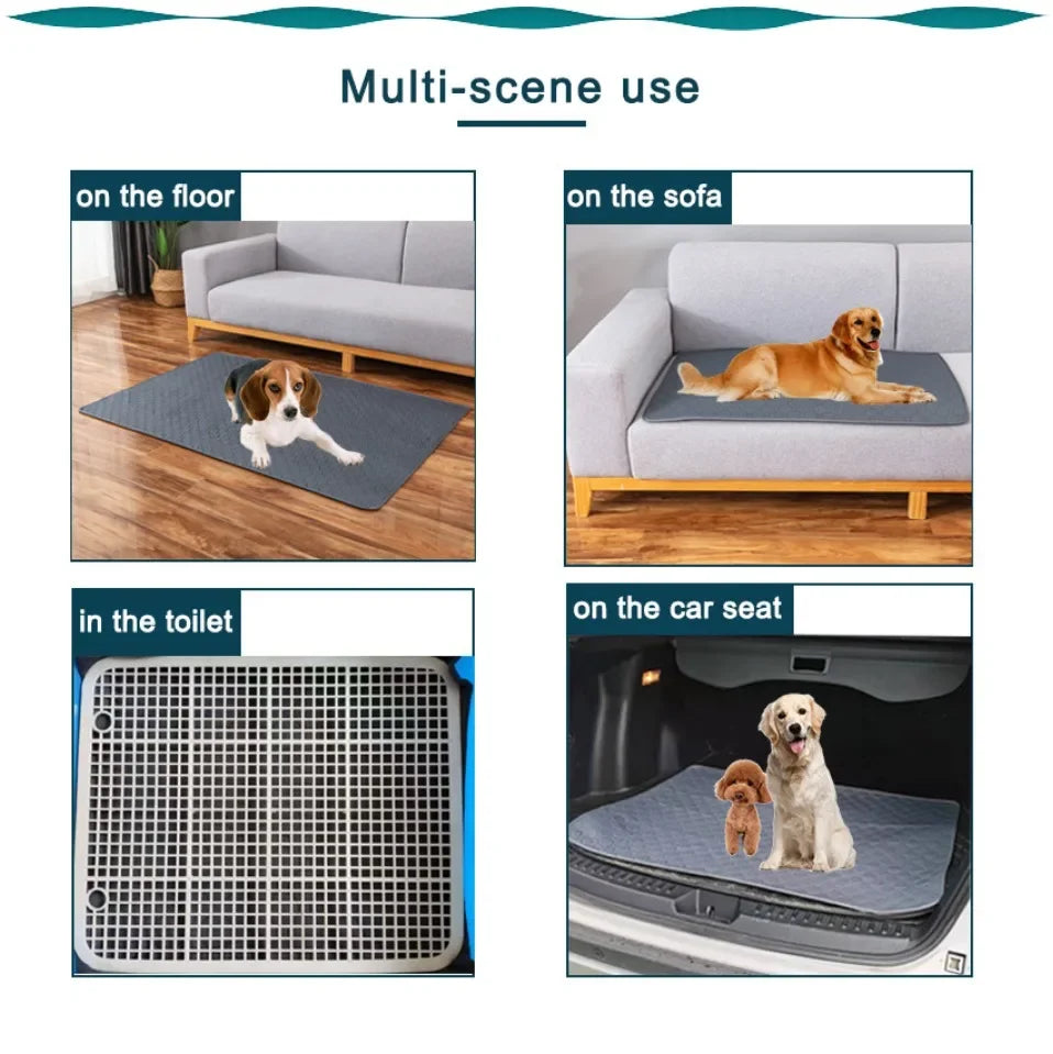 Reusable Washable Dog Pee Pad – Absorbent Pet Training & Protection Mat
