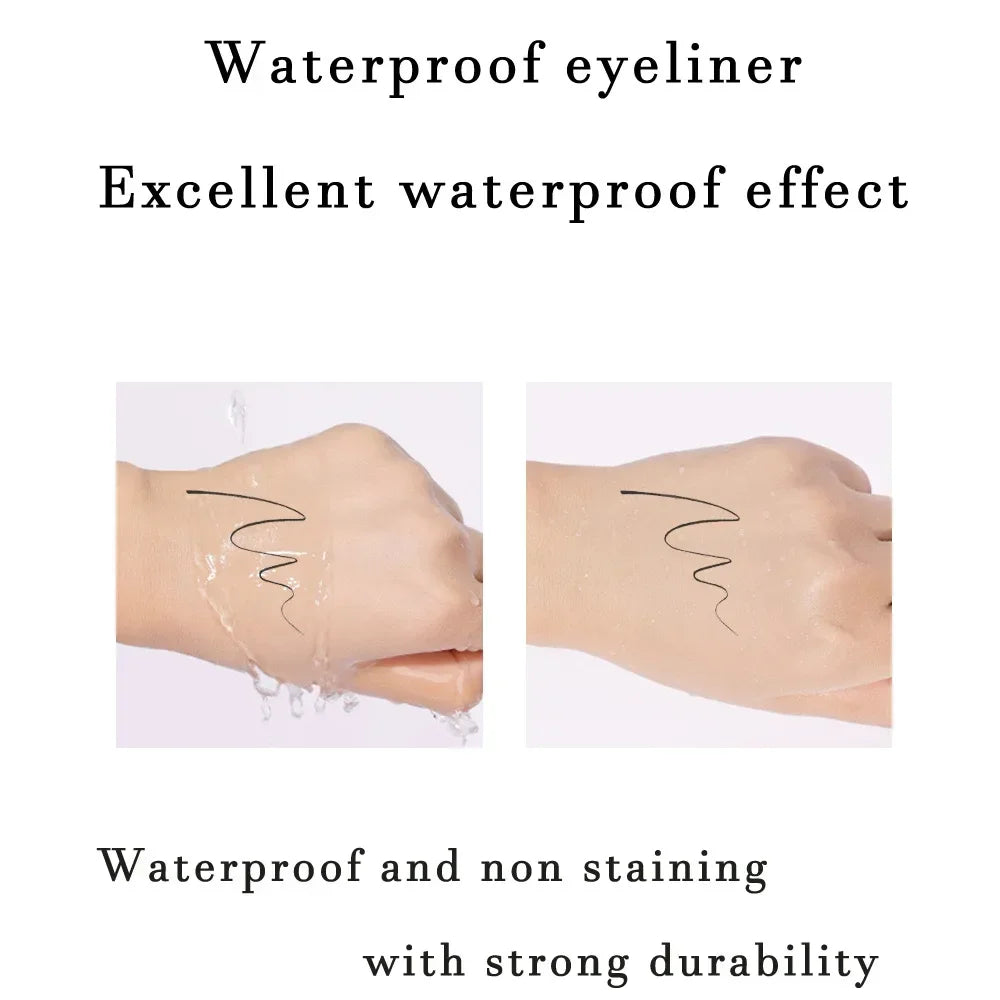 Eyeliner Noir — naturel, longue tenue, facile à appliquer, waterproof, anti-bavures, séchage rapide, fini mat, stylo liquide