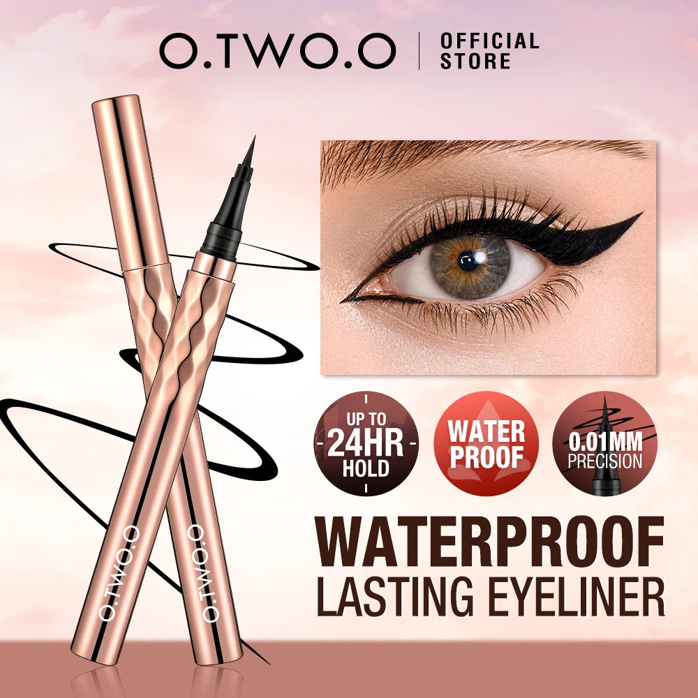 Eyeliner Liquide Noir — super waterproof, longue tenue, facile à appliquer, maquillage des yeux