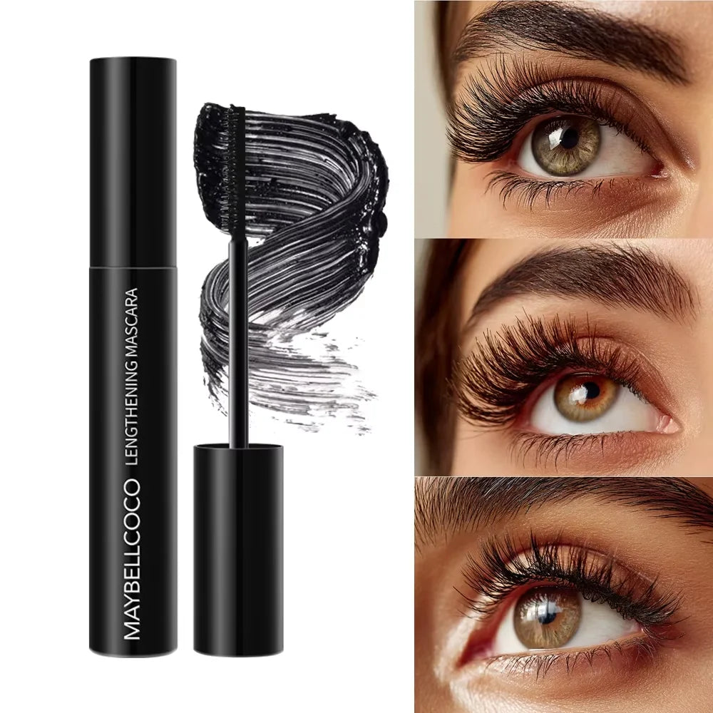 Mascara waterproof épais longue tenue recourbant effet volumisant grands yeux outil maquillage