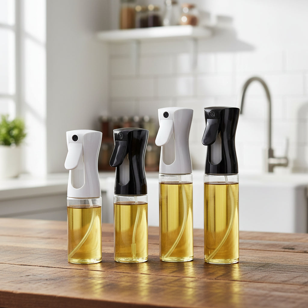 Reusable Olive Oil Sprayer Bottle – Food-Grade Oil & Vinegar Mist Dispenser for Cooking, BBQ & Kitchen Use