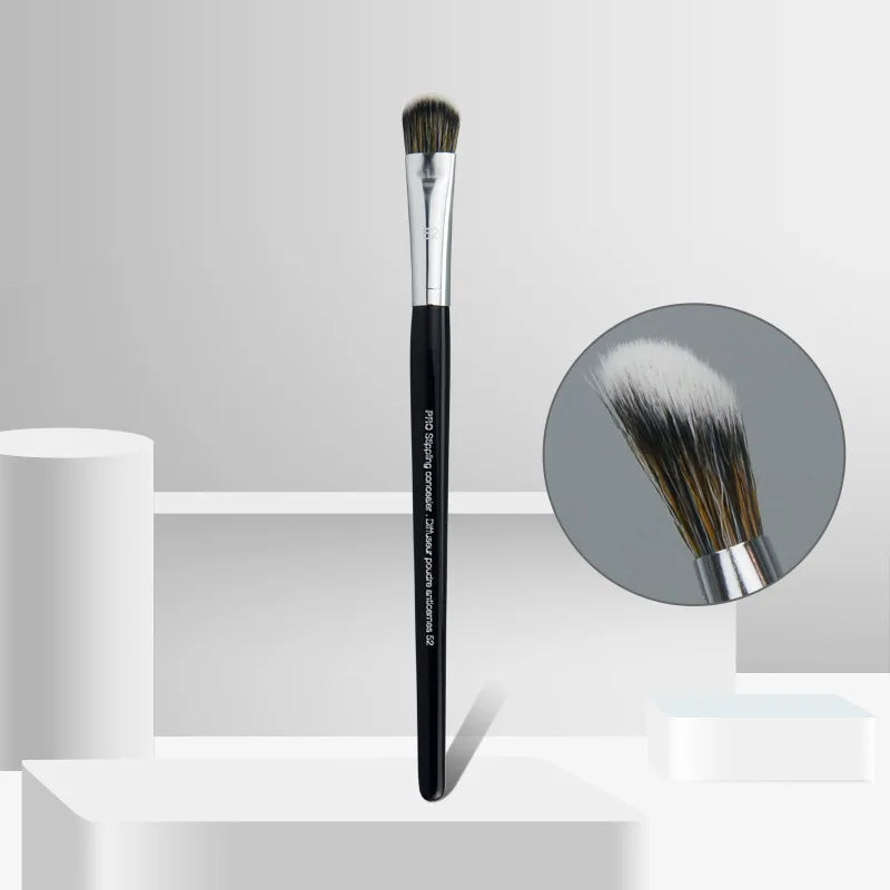 Pinceau de fond de teint professionnel  tête de balai fond de teint liquide ombre correcteur pinceaux femmes visage Base maquillage outils de beauté