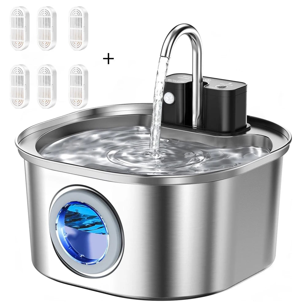 Rechargeable Smart Water Fountain for Cats & Dogs