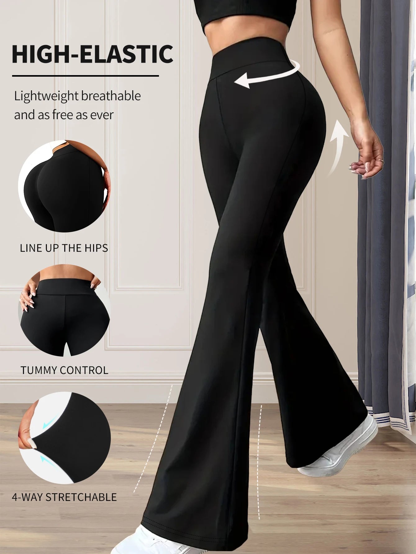 Leggings femme taille haute