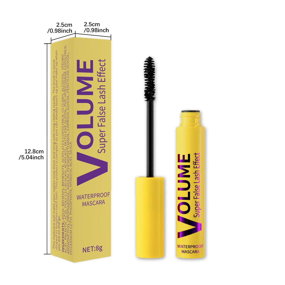 Mascara noir recourbant longue tenue waterproof anti-transpirant anti-bavure maquillage 12 h