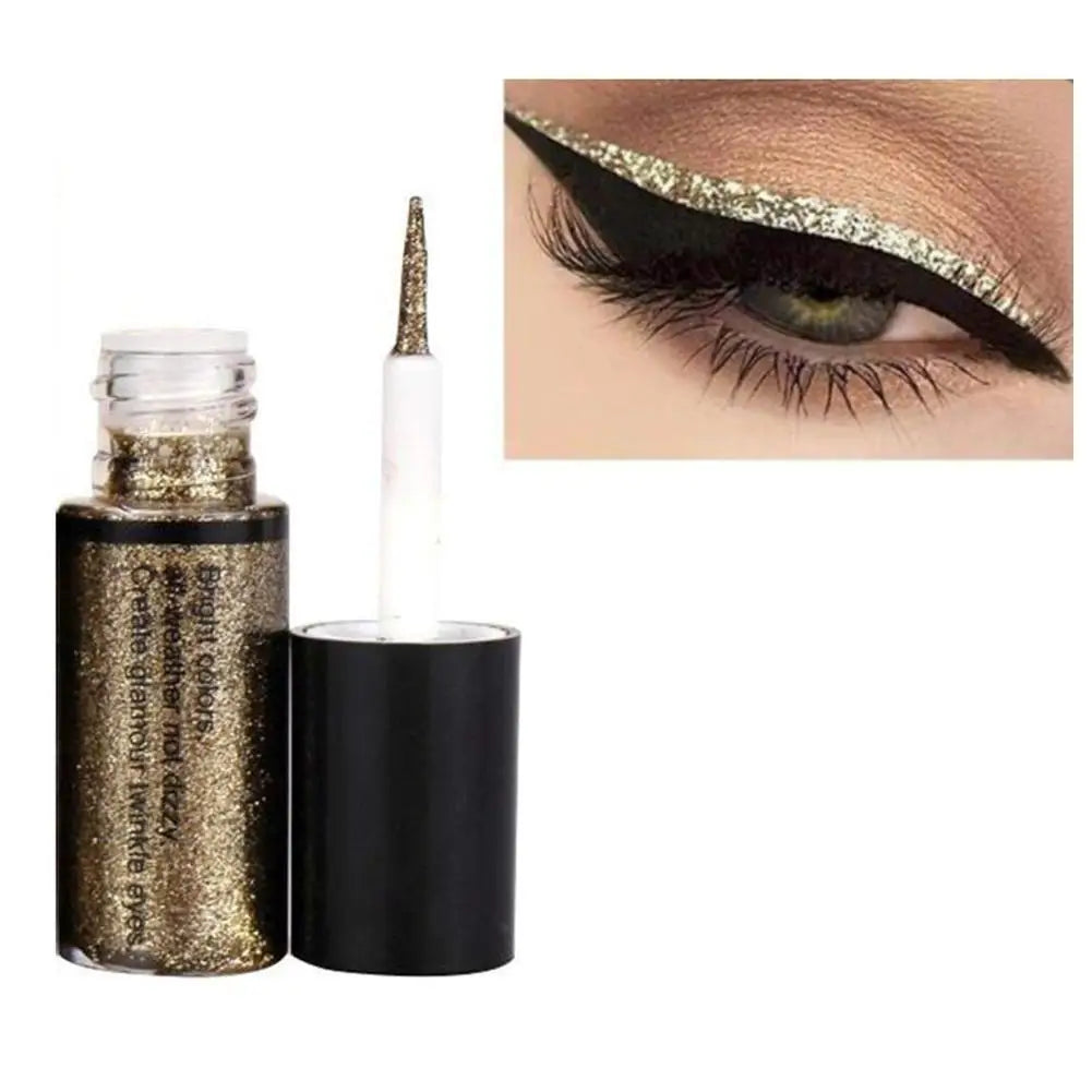 Eyeliner Liquide – Perle Brillante, Fard à Paupières Lumineux, Longue Tenue, Stylo Eyeliner et Highlighter, Outils de Maquillage des Yeux