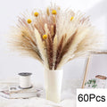 Natural Pampas Grass Bouquet – Boho Bunny Tail Dried Flower Décor