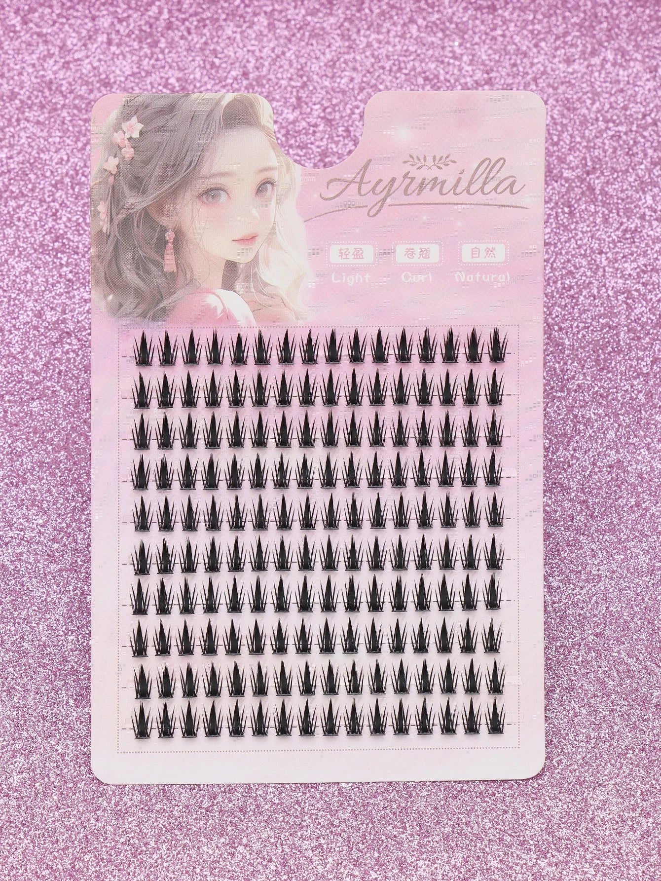 Lot de 160 bouquets de faux cils naturels 3D — effet œil de chat ou manga, parfaits pour les fêtes, le travail ou un look quotidien.