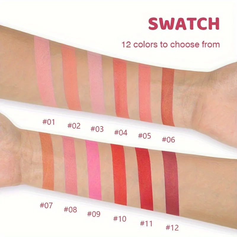 Blush poudre perlée – Illumine le visage, contour et profil, maquillage beauté pour la peau – Rouge longue tenue et waterproof