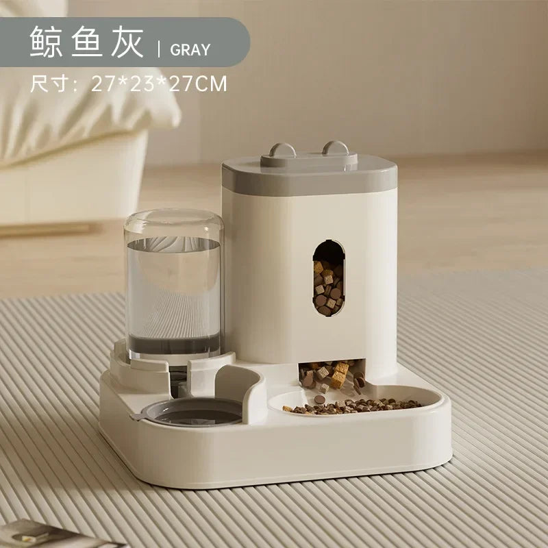Automatic Pet Feeder & Water Dispenser – Large Capacity Food and Water Station