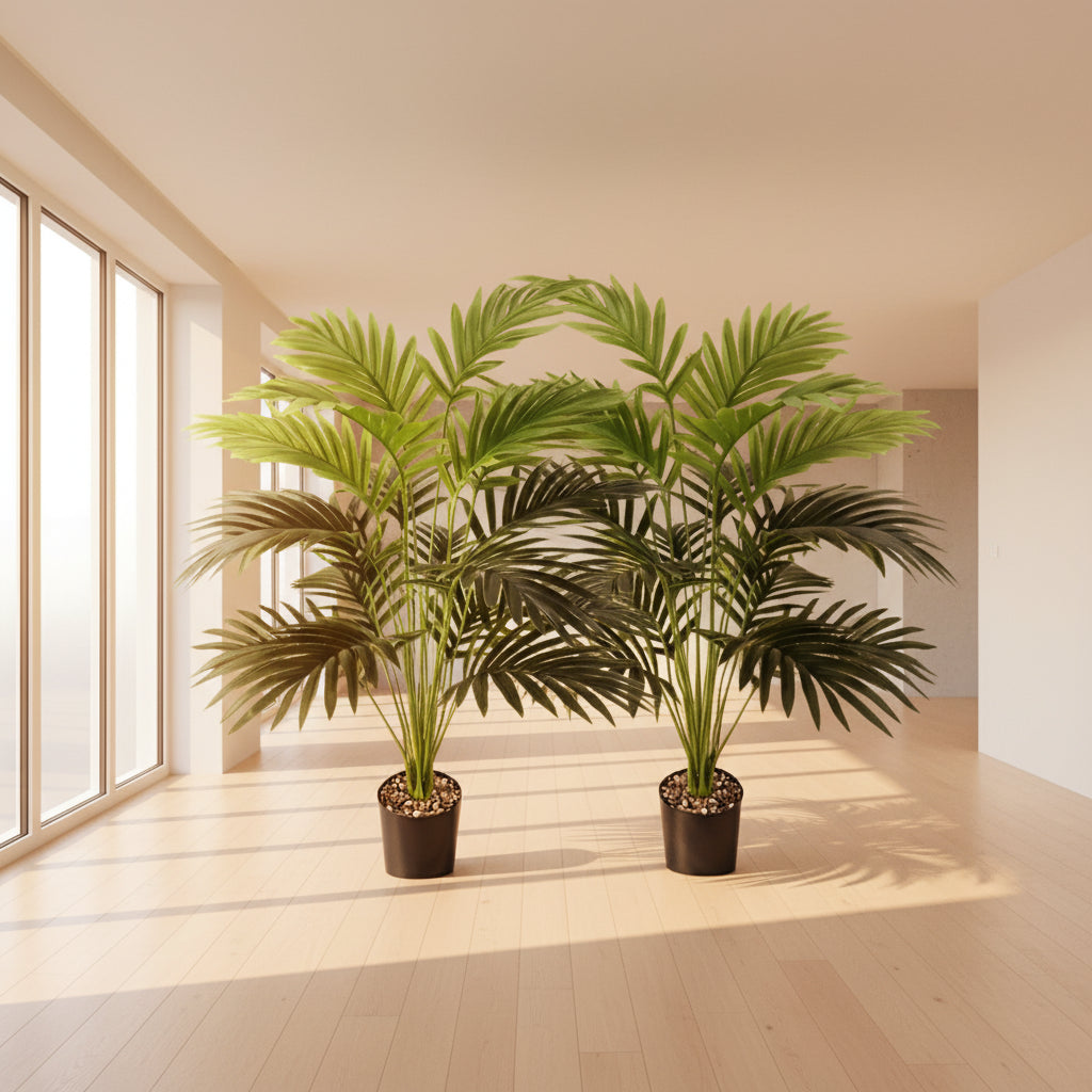 Artificial Areca Palm Plant – Large Realistic Tropical Green Tree