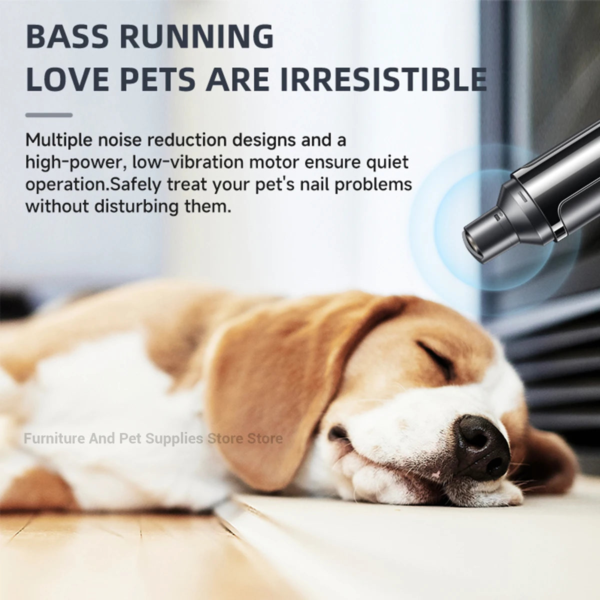 USB Rechargeable Electric Pet Nail Grinder – Nail Trimmer & Polishing Tool for Dogs & Cats