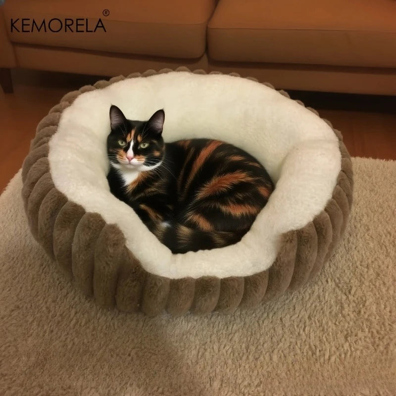Jumbo Plush Pet Sofa Bed – Soft Washable Bed with Supportive Backrest