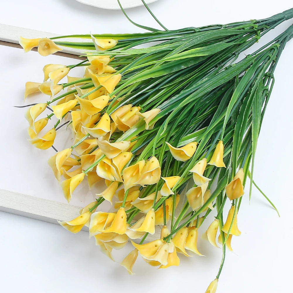 33CM Artificial Flower Bouquet – Decorative Fake Flowers for Home & Wedding Décor
