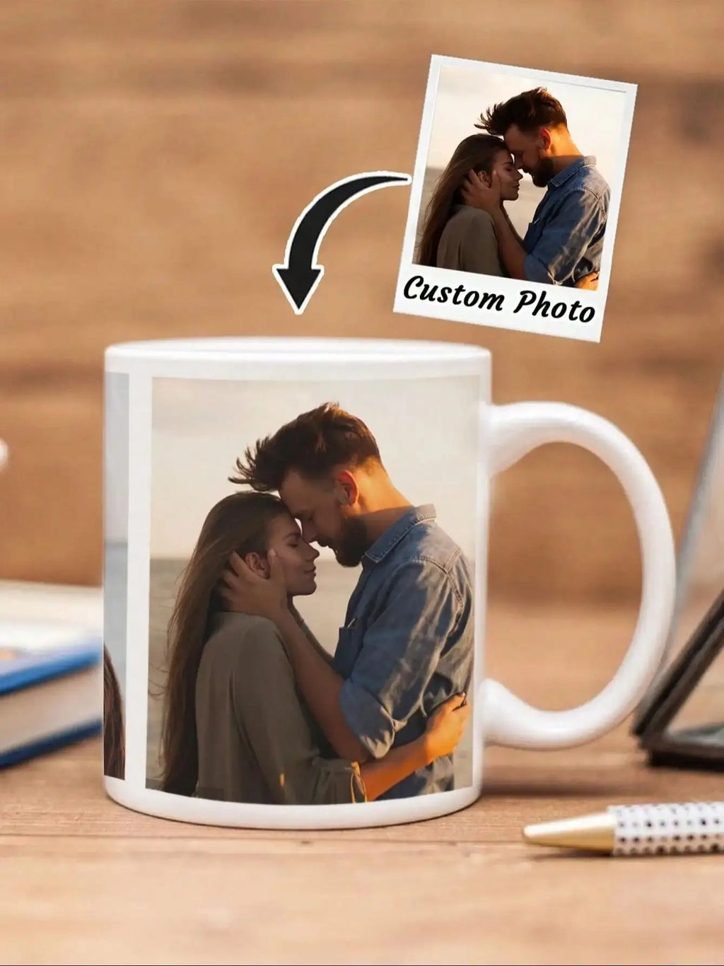 Custom Photo Mug – Personalized Coffee Mug with Picture, Unique Gift for Anniversaries, Mother's Day & Special Occasions