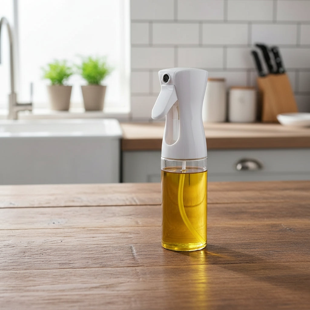 2-in-1 Oil Sprayer & Brush Bottle – 200ml / 300ml / 500ml Kitchen Oil Mister for Cooking, Baking & BBQ