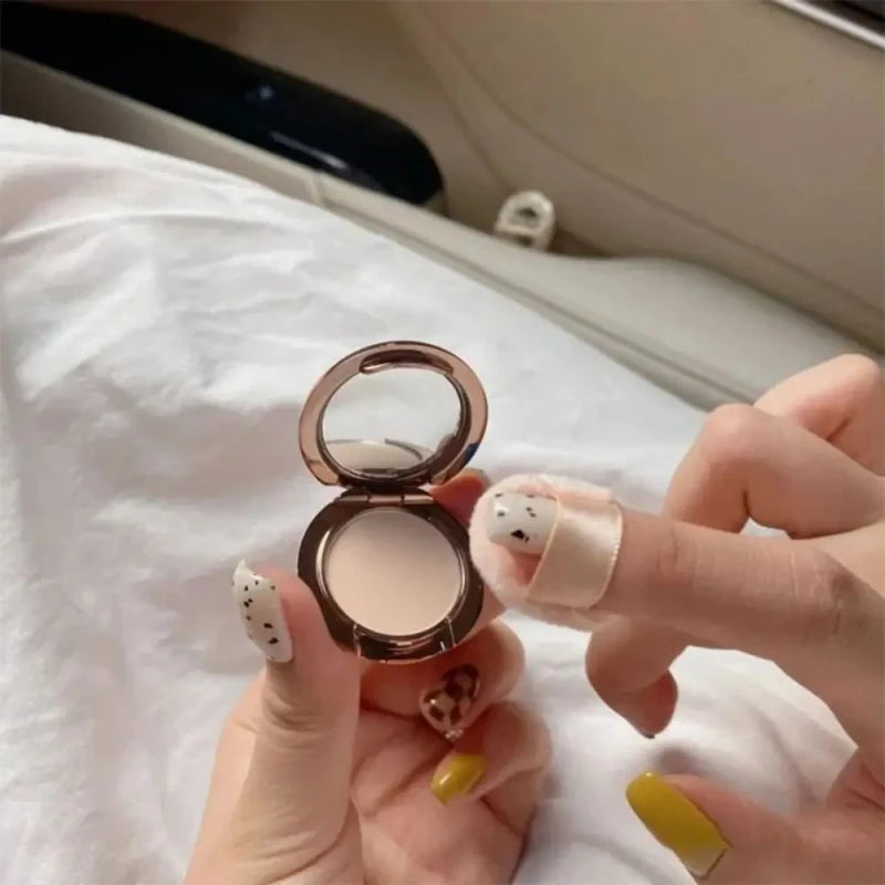 Poudre mini 0,8 g – Longue tenue, poudre sèche, échantillon, waterproof, contrôle de l’huile, finition parfaite et naturelle, illumine, anti-cernes, houppettes pour les doigts