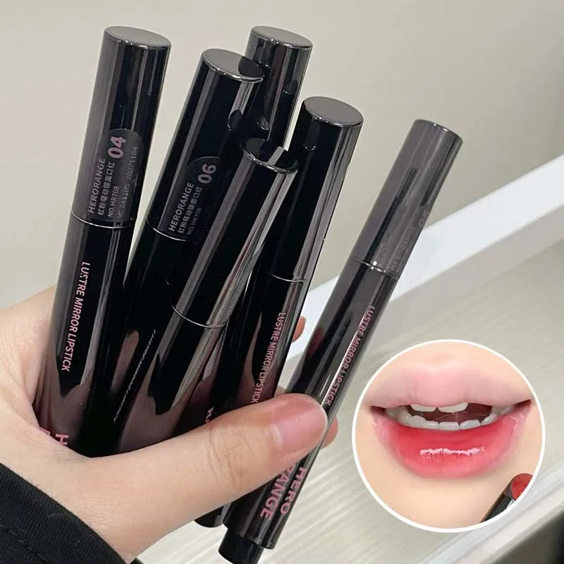 Rouge à lèvres miroir – Texture lisse et riche en pigments | Forme un film sans dessécher ni coller | Hydratant pour des lèvres pulpeuses et éclatantes