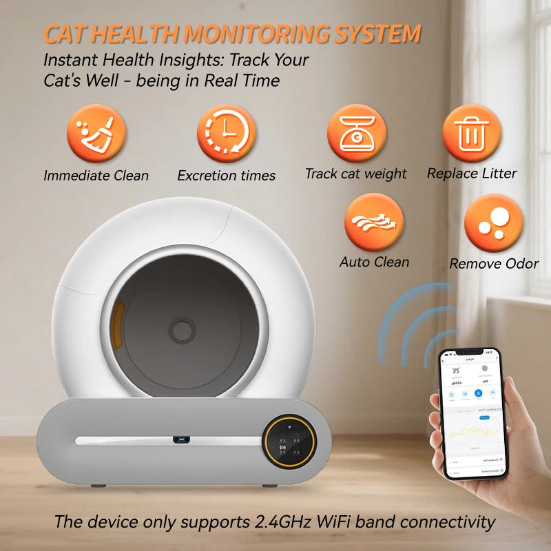 Automatic Self-Cleaning Cat Toilet