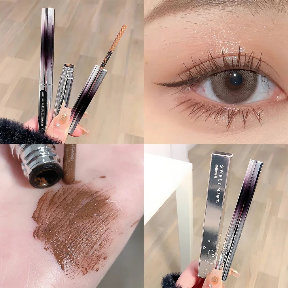 Mascara 3D recourbant tube acier volume extra waterproof cils naturels longue tenue maquillage coréen
