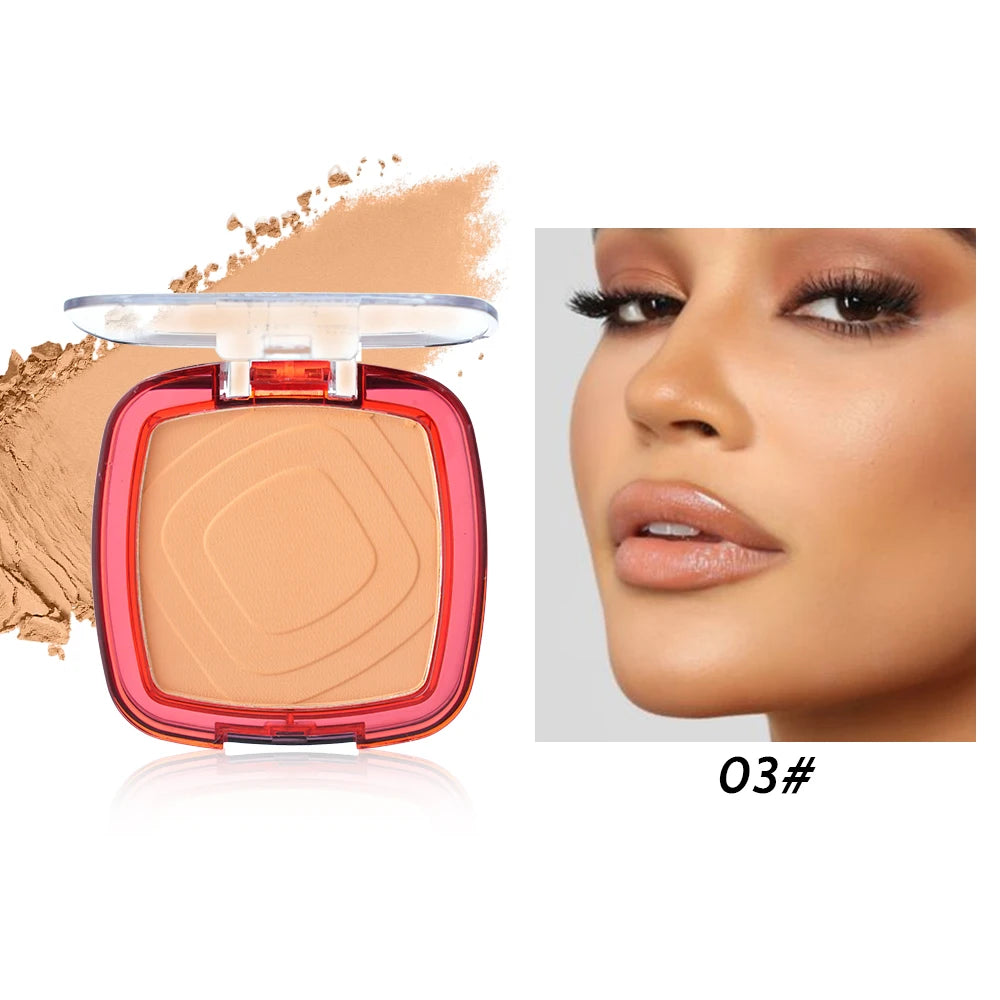 Poudre pressée matte waterproof – Couvrance totale, contrôle de l’huile, fond de teint léger 24 h, longue tenue, finition sans effet masque