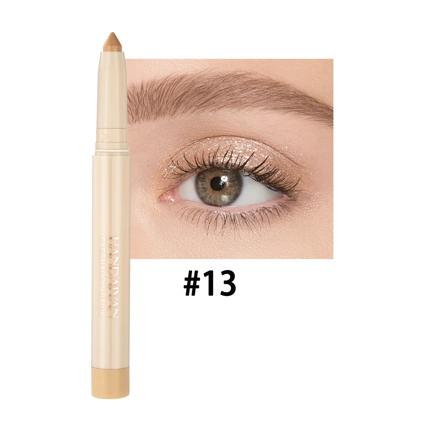 Crayon yeux dual-use – eyeliner et fard à paupières, mat, naturel, adapté pour maquillage de nuit ou clubbing, pointe ajustable