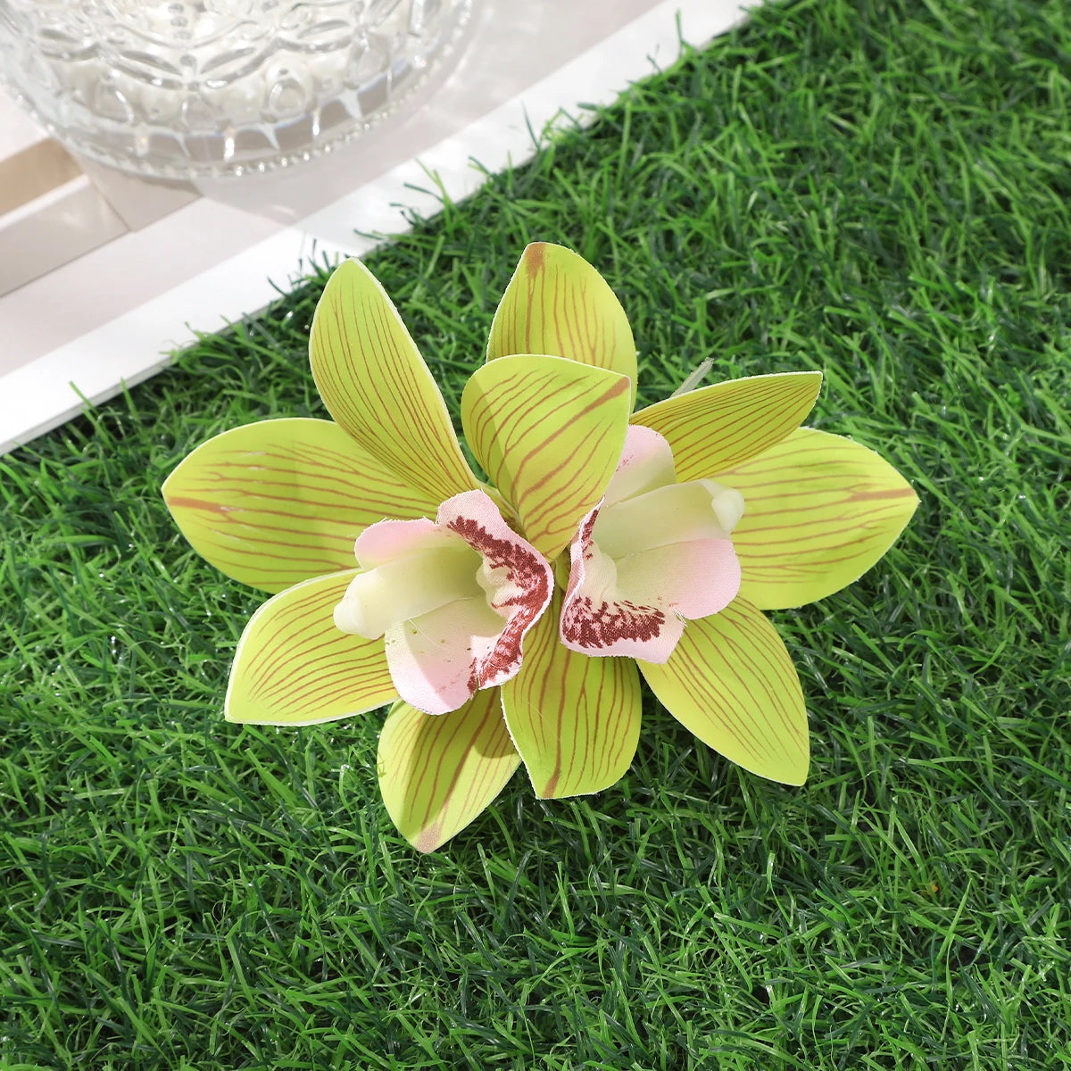 « Barrettes Femme – Fleurs Orchidée, Style Bohème »