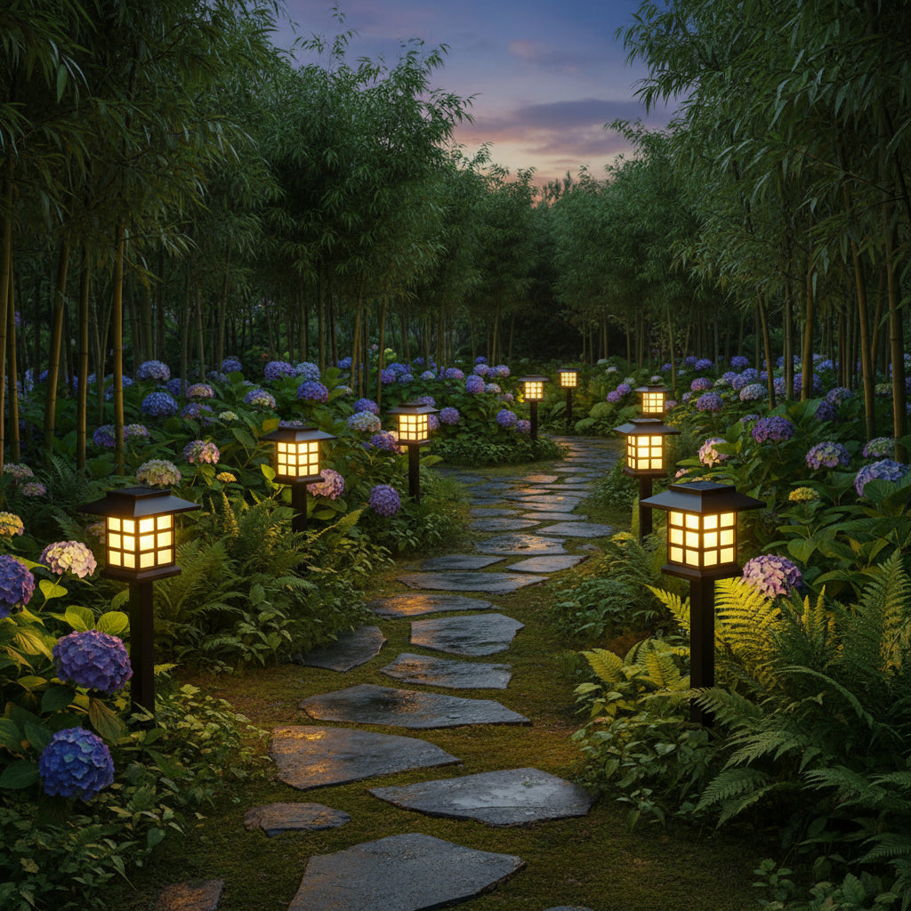 8-Pack Solar Pathway Lights – Waterproof Outdoor Garden & Landscape Lighting