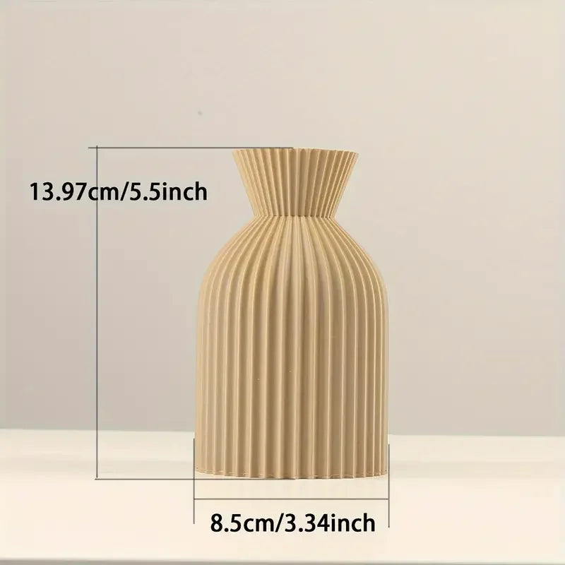 Elegant Black Decorative Vase – Boho Chic Flower Vase for Home & Office Decor