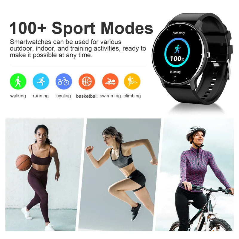 Montre intelligente femmes hommes plein écran tactile Bluetooth 5.2 appel étanche montres sport Fitness Tracker usine IP67 ZL02 nouveau