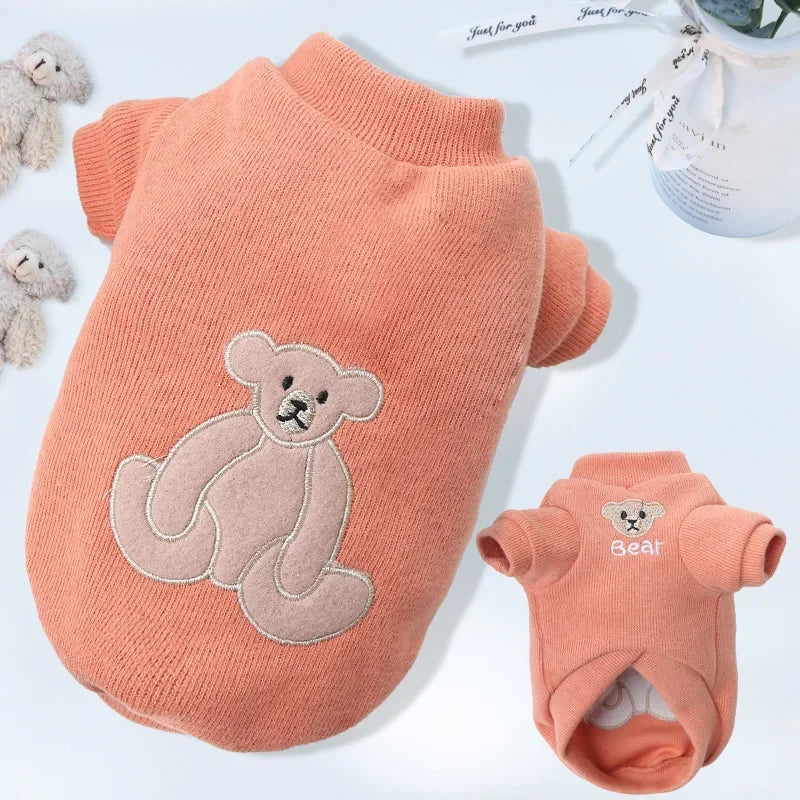 Winter Fleece Pet Sweatshirt – Warm Jacket for Dogs & Cats