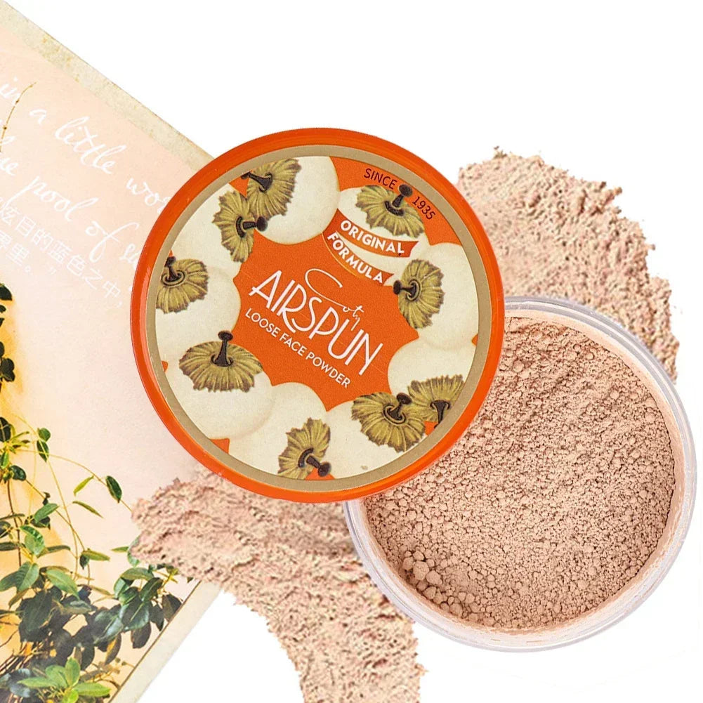 Poudre minérale waterproof pour le visage – Contrôle de l’huile, poudre fixante translucide, haute couvrance, maquillage pour femmes