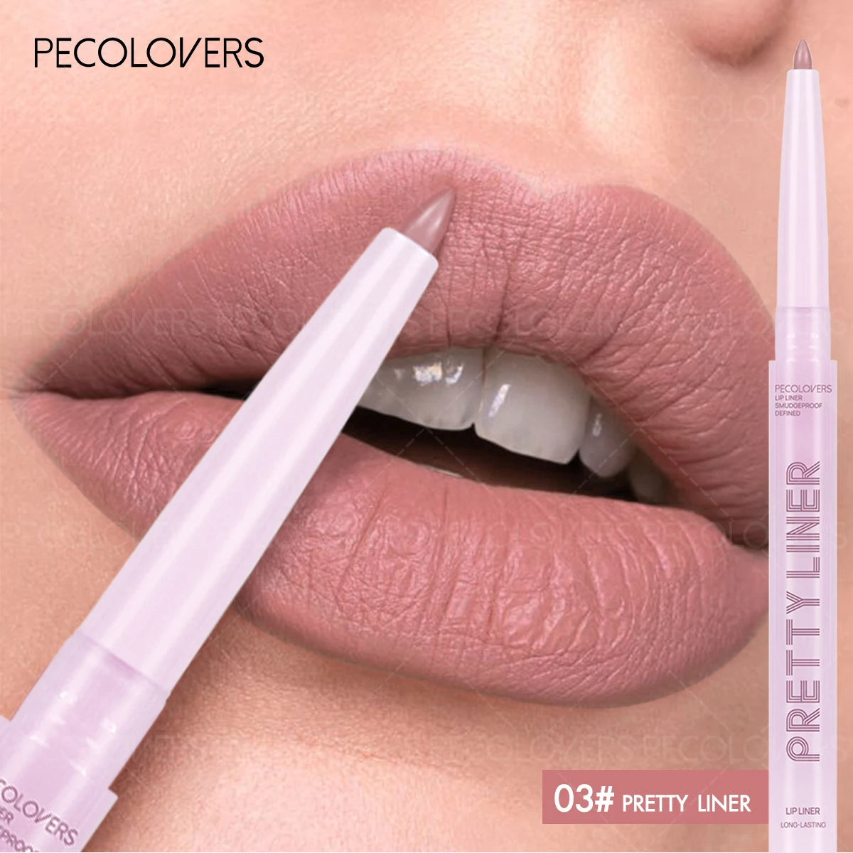 1 Pièce Crayon à Lèvres Nude – Texture Mat, Anti-Transfert, Pratique pour Voyage, Maquillage Quotidien