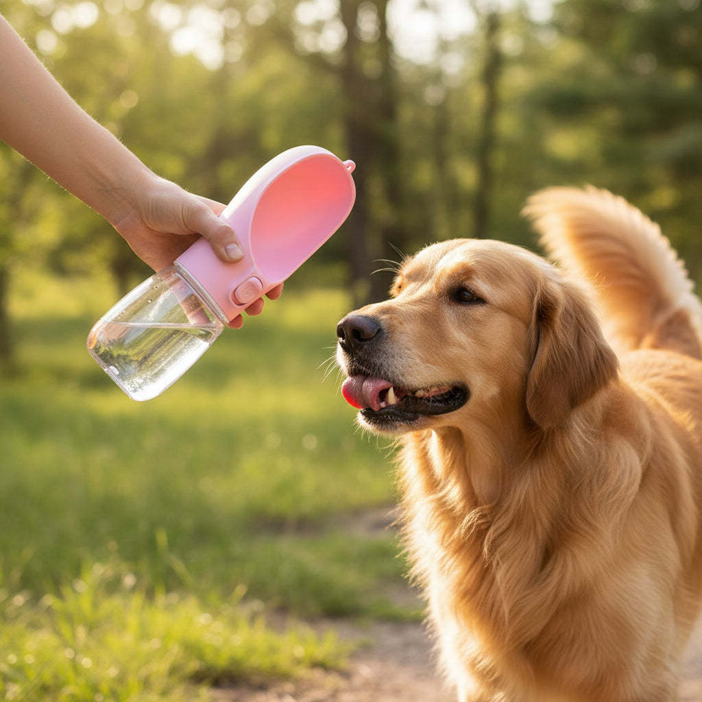 Portable Dog Water Bottle – Leakproof Travel Water Dispenser for Pets