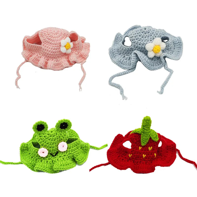 Cute Pet Beanie for Cats & Small Dogs – Winter Hat for Photos & Parties