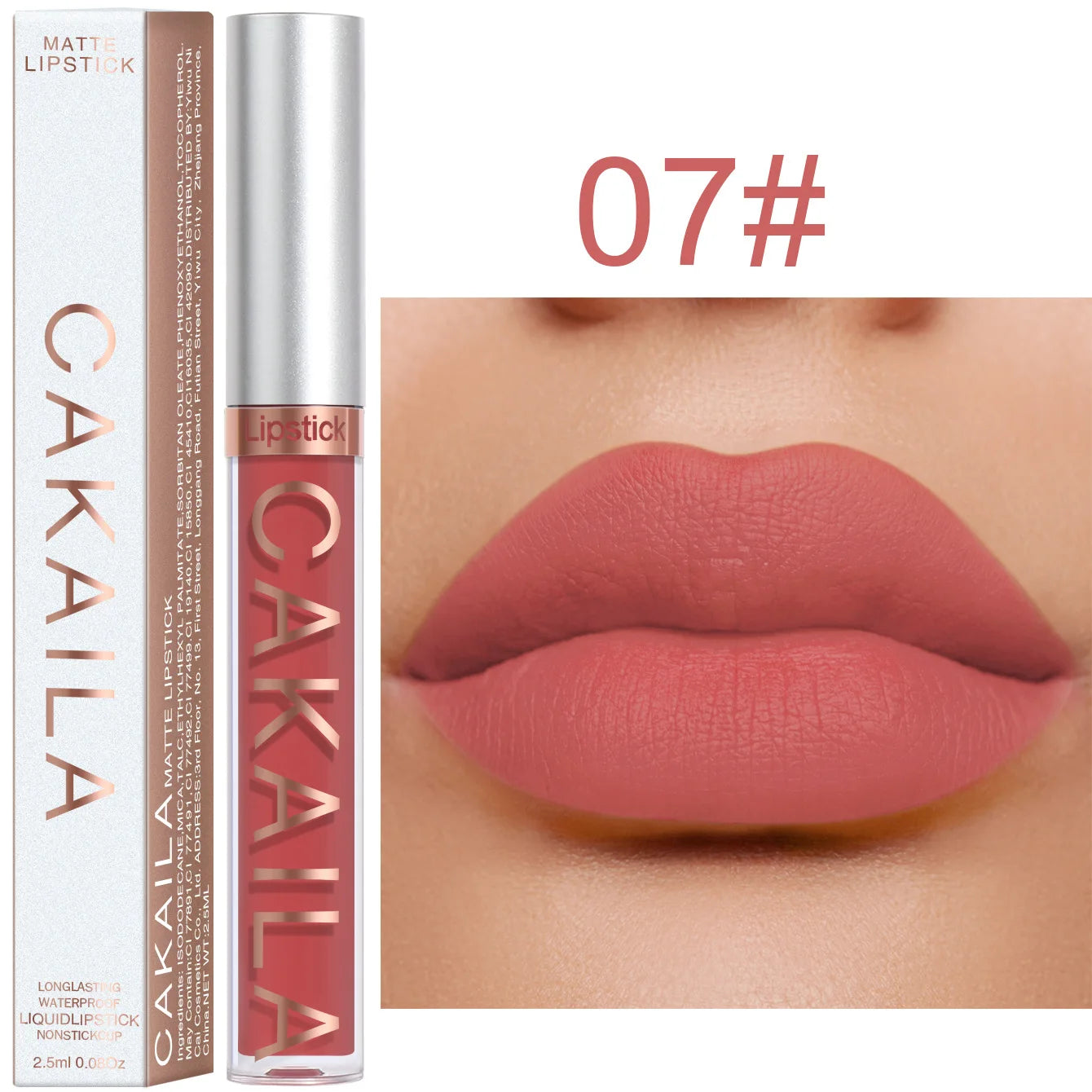 Rouge à lèvres 18 couleurs – Finition mate | Waterproof et non collant | Gloss longue tenue pour lèvres élégantes