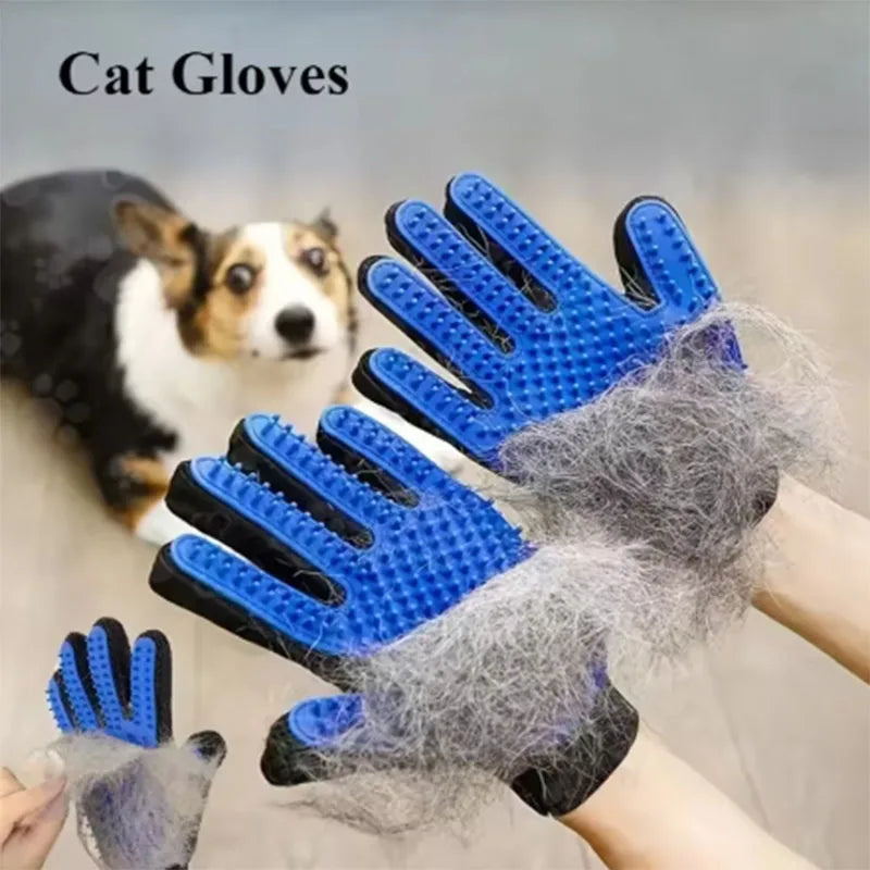 Pet Grooming Glove – Deshedding & Massage Brush for Dogs and Cats