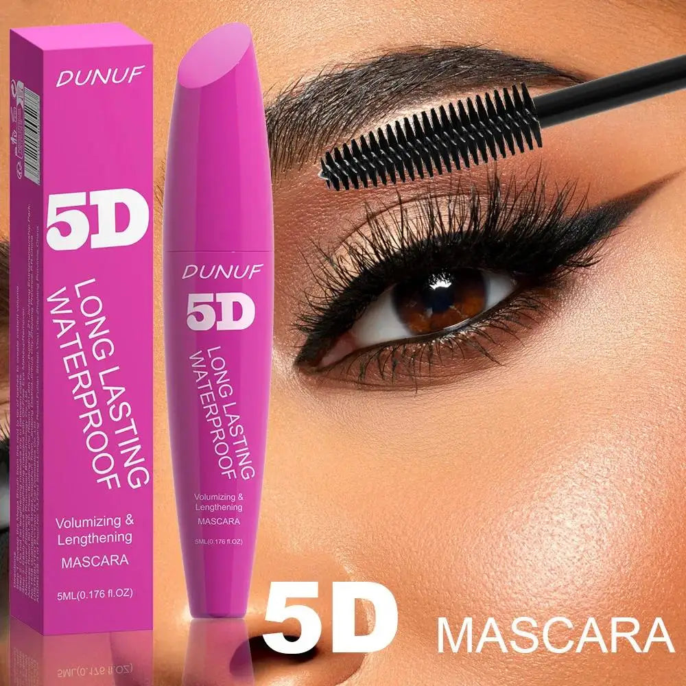 Mascara volumisant 5D waterproof longue tenue 24 h crème allongeante cils plus épais et fournis sans paquets