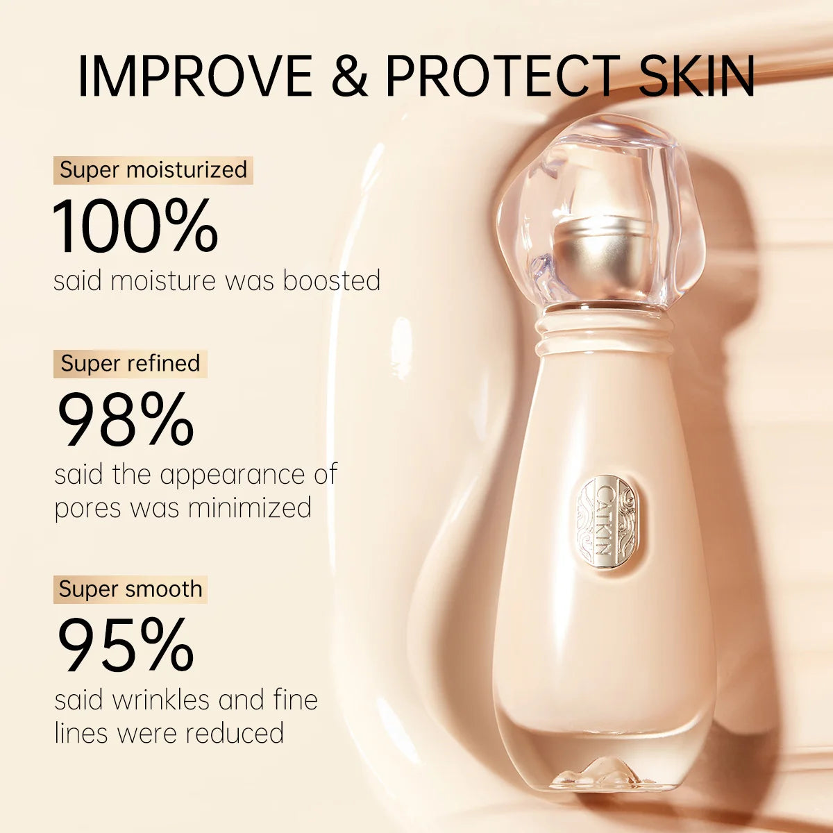 Fond de teint liquide – Fini léger et lisse, naturel et parfait, longue tenue