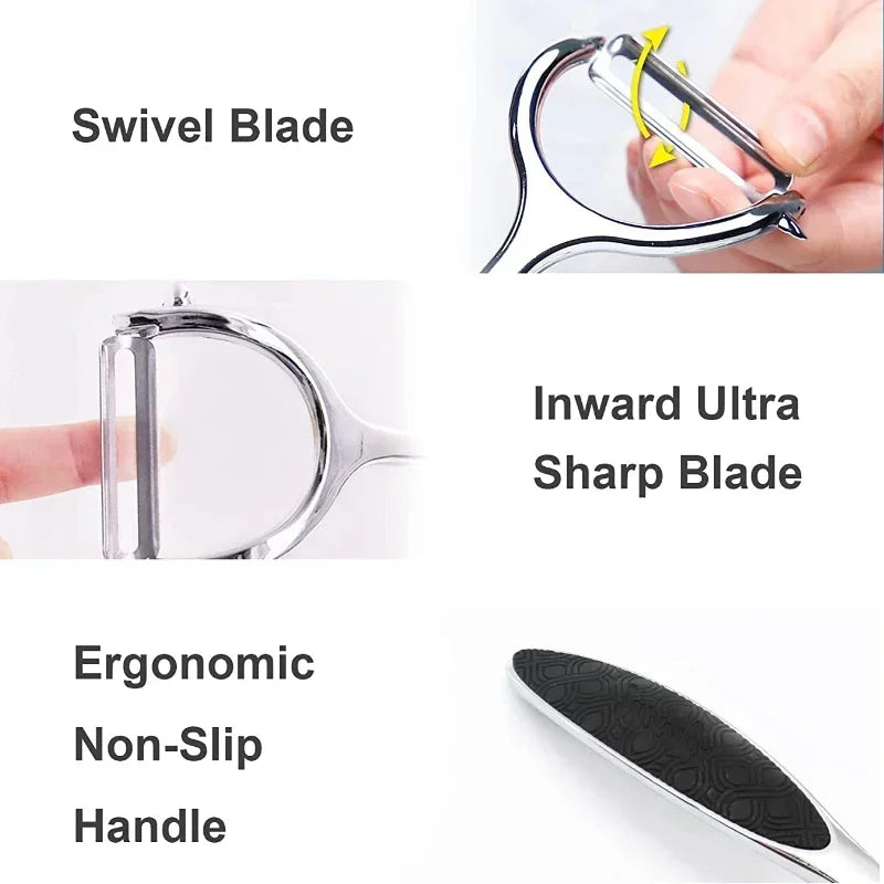 Stainless Steel Vegetable Peeler – Multifunction Potato, Carrot & Fruit Peeler Kitchen Tool