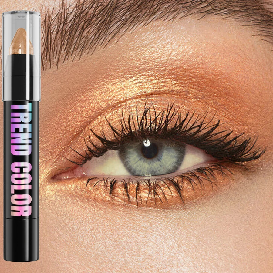 Crayon eyeliner nacré pailleté 24 couleurs, waterproof, mat, nude, effet illuminateur.